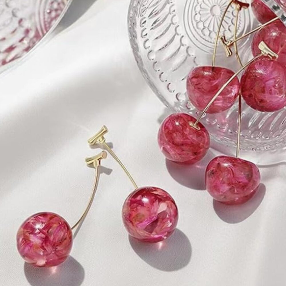 ANTHROPOLOGIE Cherry Earrings